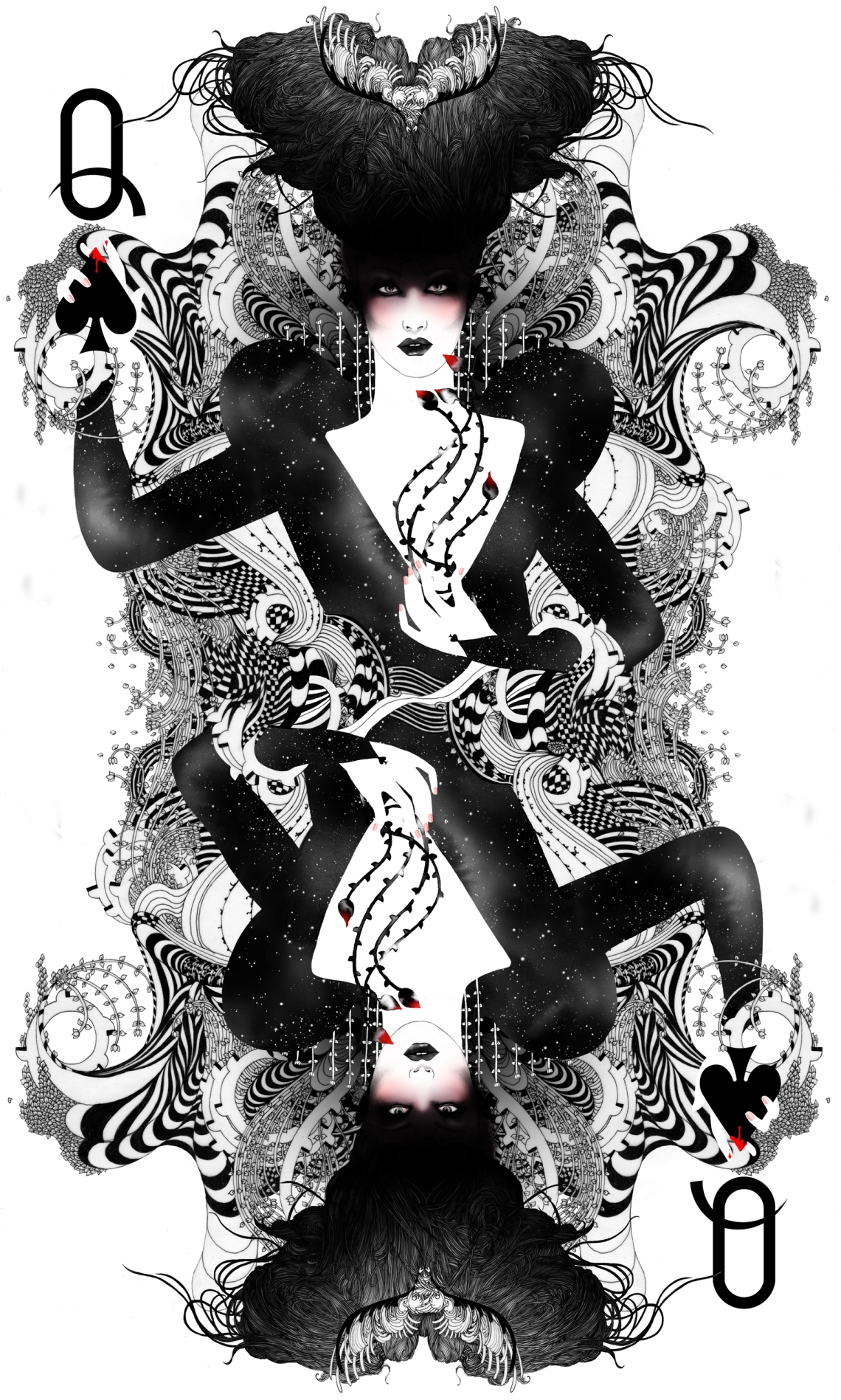 the #queen of #spades by #noumeda #wia #award #illustration #2015